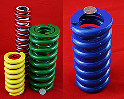 Compression springs in various diameters from Myers Spring.
